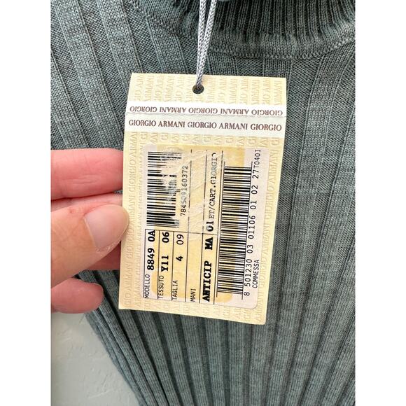 GIORGIO ARMANI Le Collezioni Ribbed Wool Turtleneck Sweater NWT | XS / Small - Picture 8 of 10